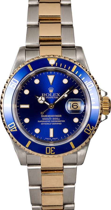 used blue face rolex|pre owned rolex submariners.